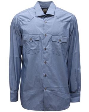 Mazzarelli Casual Shirts - Blue