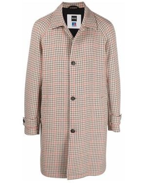 HUGO Single-Breasted Coats - Brown
