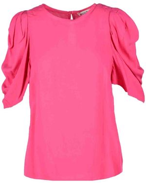 Think! Overhemden ,Roze ,Viscose Blouse