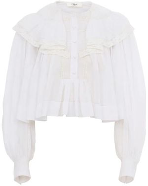 Chloé Overhemden ,Wit ,Blouses