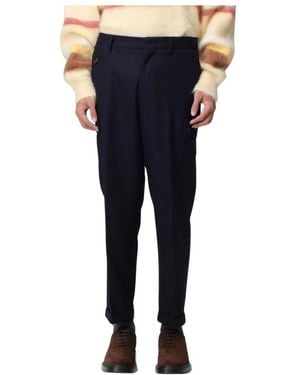 Etro Straight Trousers - Blu