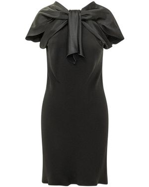 Alberta Ferretti Kleedjes ,Zwart ,Fitted Midi Dress