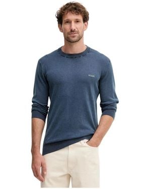 Guess Round-Neck Knitwear - Azul