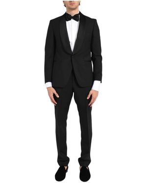 BOSS Single Breasted Suits - Black