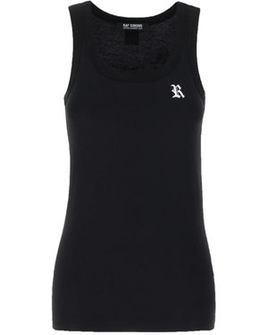 Raf Simons Tops ,Zwart ,Stijlvolle Top