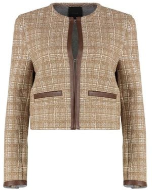 Pinko Tweed Jackets - Natural