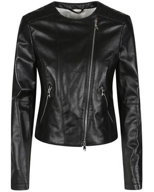 Patrizia Pepe Leather Jackets - Black