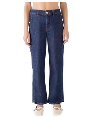 Shaft Jeans ,Blauw ,Denim Grad Cropped Jeans