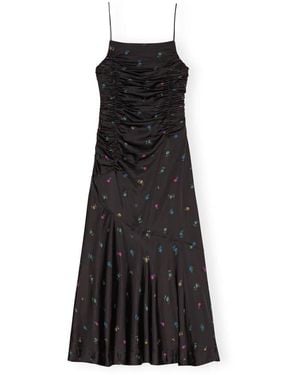 Ganni Midi Dresses - Black