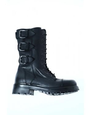 Strategia Lace-Up Boots - Blue