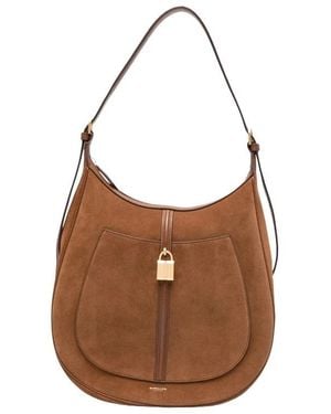 DeMellier Tassen ,Bruin ,Katoen Siena Hobo