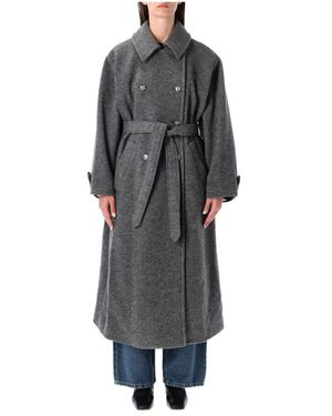A.P.C. Double-Breasted Coats - Grey