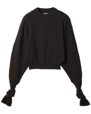 Jacquemus Round-Neck Knitwear - Negro