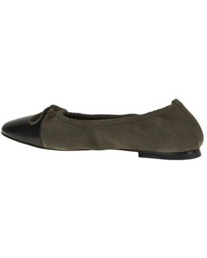 Dear Frances Schoenen ,Groen ,Leer Gala Ballerina's