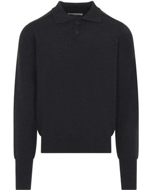 Studio Nicholson Sark Poloshirt Trui - Blauw