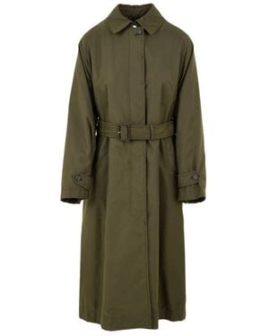 Aspesi Belted Coats - Green