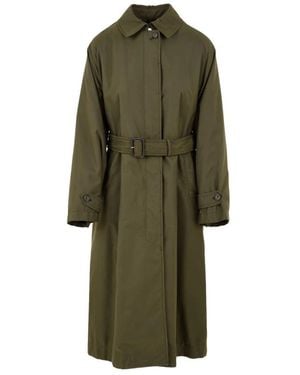 Aspesi Belted Coats - Green