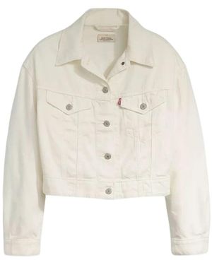 Levi's Lichtgewicht Denim Jas - Wit