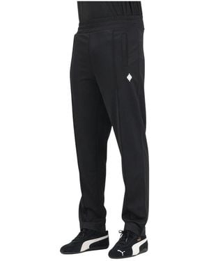 Marcelo Burlon Sportliche Schwarze Mailand Hose