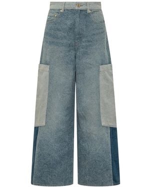 Ganni Wide Jeans - Blue