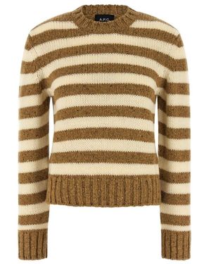 A.P.C. Round-Neck Knitwear - Brown