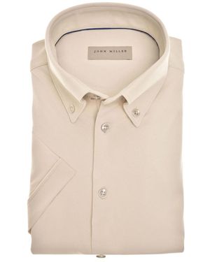 John Miller Short Sleeve Shirts - Neutro