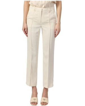 Silvian Heach Straight Trousers - Neutro