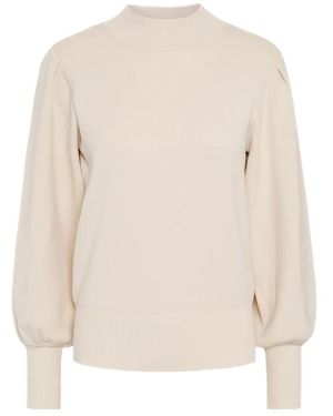 Y.A.S Balloon Sleeve Pullover - Weiß