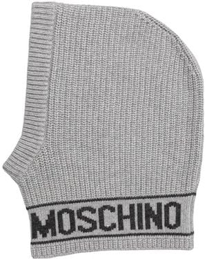 Moschino Balaclava Hood - Grijs
