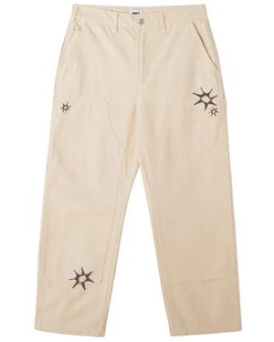 Obey Straight Pants - Natural