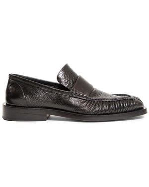 Jil Sander Schwarzer Runway Style Loafer Mit Eckiger Spitze