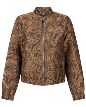 Jansen Amsterdam Jassen ,Bruin ,Polyester Ann Jacket