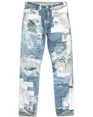Acne Studios Gerades Jeans - Blau
