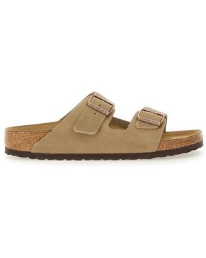 Birkenstock Schoenen ,Bruin ,Leer Arizona - Naturel