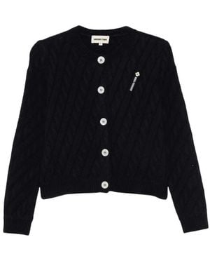 ShuShu/Tong Truien & Vesten ,Zwart ,Logo-Stitch Gebreid Vest