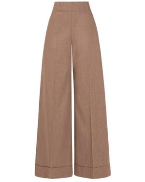 D.exterior Wide Trousers - Brown