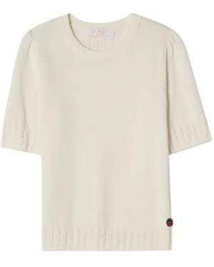 BUSNEL Round-Neck Knitwear - Blanco
