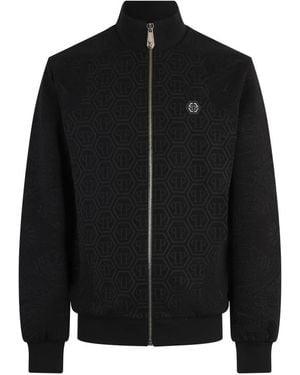 Philipp Plein Zip-Throughs - Black