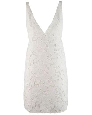 Michael Kors Corded Floral Lace Mini Jurk - Wit