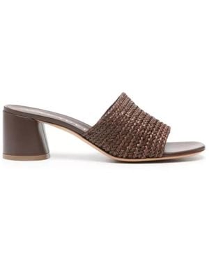 Casadei Heeled Mules - Brown
