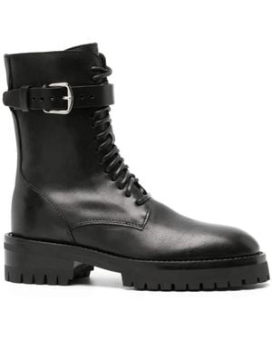 Ann Demeulemeester Lace-Up Boots - Black