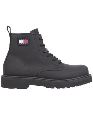 Tommy Hilfiger Lace-Up Boots - Nero