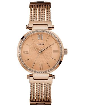 Guess Accessoires ,Roze ,Soho Crystal Watch - Metallic