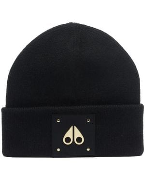 Moose Knuckles Accessoires ,Zwart ,Logo Icon Muts