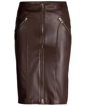 Joop! Leather Skirts - Marrón
