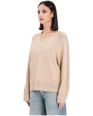 ARMANI EXCHANGE V-Neck Knitwear - Neutro