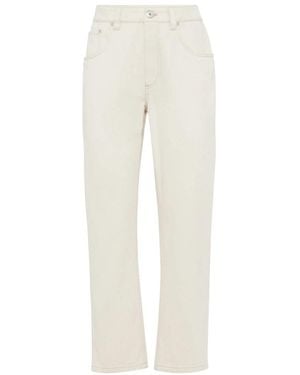 Brunello Cucinelli Straight Jeans - Blanco