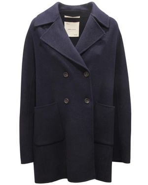 EMMA & GAIA Double-Breasted Coats - Blue