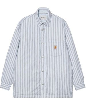 Carhartt Overhemden ,Blauw ,Casual Shirts