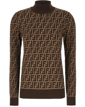 Fendi Stilvolle strickkollektion - Braun